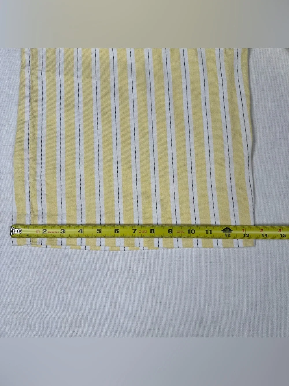 Banana Republic Linen Blend Wide Leg Cropped Jumpsuit 4P Petite Yellow Striped